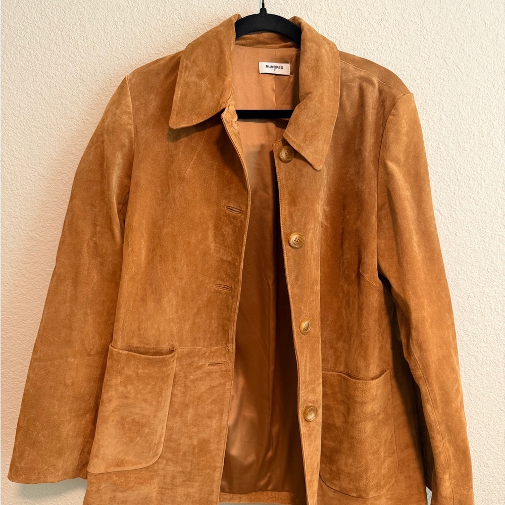 Rumored Yellowstone Tan Suede Jacket - Picture 2 of 4